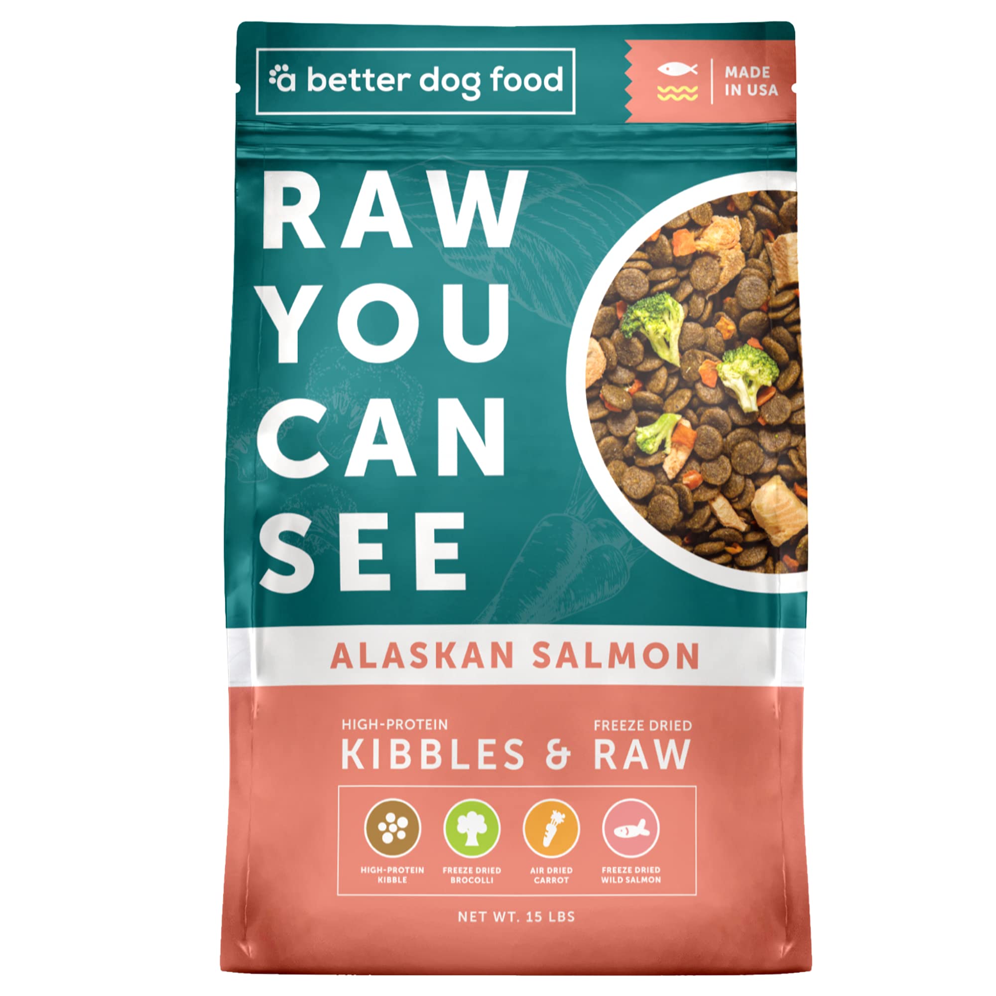Better Dog Food Salmon Dry Raw Can See High Protein Kibble Freeze Dried
| Raw You Can See Salmon Dry Dog Food High Prot