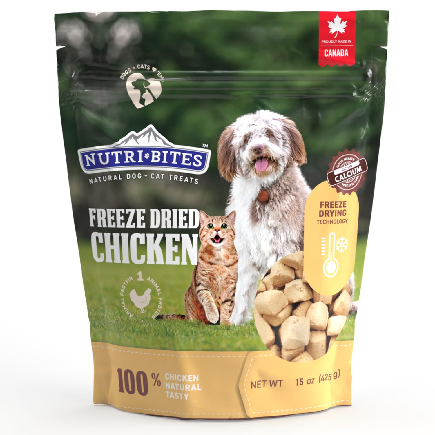 Natural Chicken Meal Topper for Dogs and Cats - Enhances Coat, Immunity, and Joint Health - Premium Pet Food Supplement