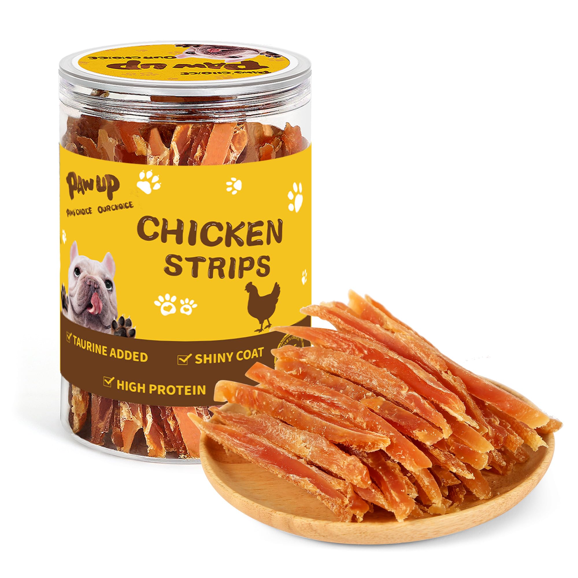 Natural Chicken Jerky Cuts Treats for Dogs, Training Snacks with Taurine, Low Fat, 1|5 oz
| Chicken Jerky Strips for Do