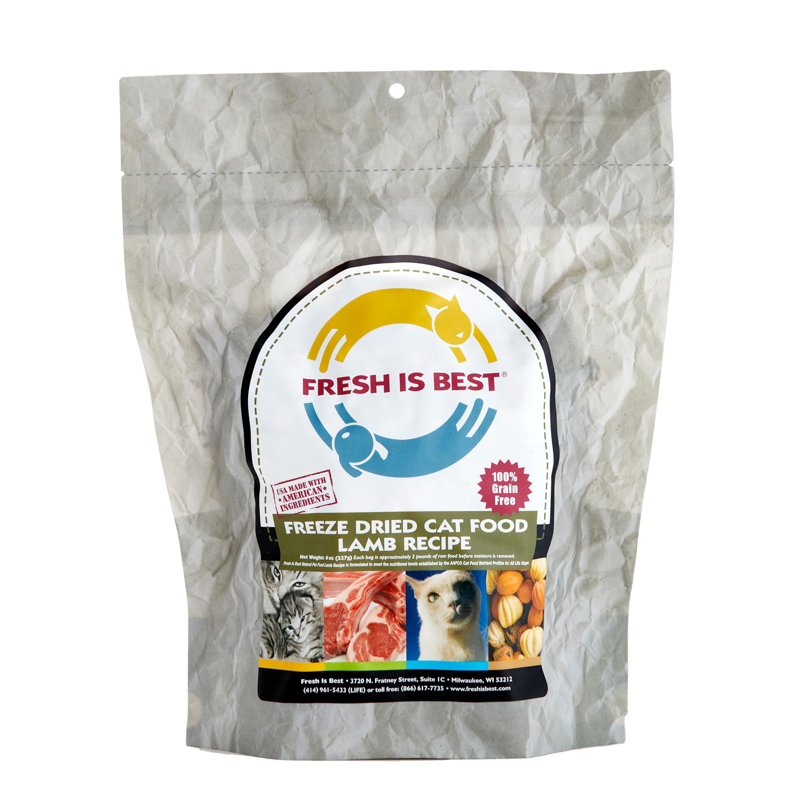 Fresh Is Best Freeze Dried Raw Cat Food for Active Cats - Easy Digestion and Energy Boost - 8 Ounces
| Fresh Is Best Fr